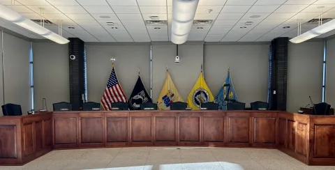 Piscataway Township Council Chambers in the Municipal Building