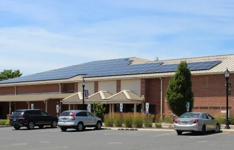 Piscataway Township Senior Citizen Center main entrance