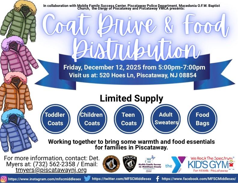 Coat drive & food distribution